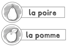 Vorschau - Präsentationen/Tafelbilder - Français: Tafelbilder / Plakate (Wortschatz Obst) Unité 3 - Seite 3