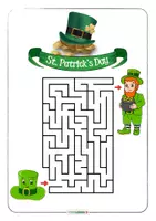 Vorschau - Mal- und Bastelvorlagen - St. Patrick's Day • Faltheft QR zum Video Infokarten Quiz - Seite 3
