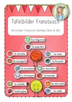 Vorschau - Präsentationen/Tafelbilder - Français: Tafelbilder / Plakate (Wortschatz Gemüse) Unité 3 - Deckblatt