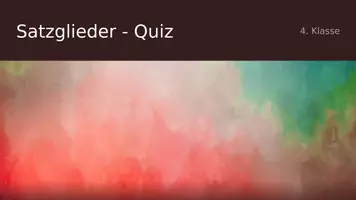 Vorschau - Interaktives Material - Satzglieder - Quiz - Seite 1