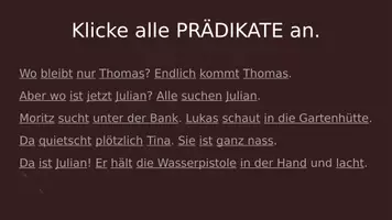 Vorschau - Interaktives Material - Satzglieder - Quiz - Seite 2