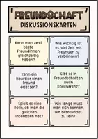 Vorschau - Aufgabenkarten - Freundschaft - Gesprächsanlässe - Gesprächskarten - Seite 1