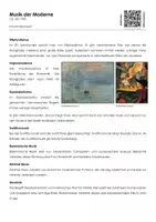 Vorschau - Arbeitsblätter - Musikgeschichte - Moderne (Infotext und Übungen) - Deckblatt