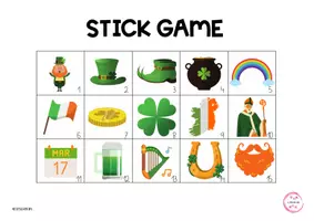 Vista previa - Juegos / Gamificación - STICK GAME ST PATRICK'S DAY - WITH ANSWERS - página 2