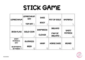 Vista previa - Juegos / Gamificación - STICK GAME ST PATRICK'S DAY - WITH ANSWERS - página 3
