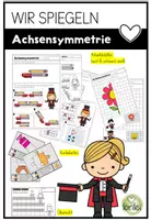 Vorschau - Arbeitsblätter - Wir spiegeln - Achsensymmetrie und Spiegelachse - Deckblatt