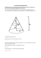 Vorschau - Fördermaterial/Inklusion - Formelentwicklung Kegelstumpf - Deckblatt