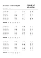 Aperçu - Feuilles d'exercices - Diviser des nombres négatifs - Choix multiple #15#N - Page 3