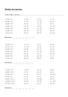 Aperçu - Feuilles d'exercices - Diviser les termes - Choix multiple #16#T - Page de couverture