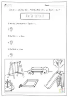 Vorschau - Arbeitsblätter - Partnerleseübung/ 3-fach-differenziert / Am Spielplatz - Seite 3