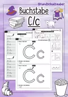Vorschau - Arbeitsblätter - Buchstabeneinführung Buchstabe C - 1. Klasse - Deckblatt