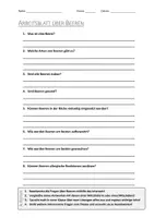 Vorschau - Arbeitsblätter - AB mit Fragen zum Thema "Beeren" + Lösungsblatt - Deckblatt