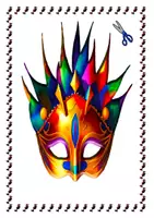 Vorschau - Mal- und Bastelvorlagen - Faschings Masken Basteln - Seite 2