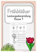 Vorschau - Test - Leistungsüberprüfung Frühblüher Klasse 1 - Deckblatt