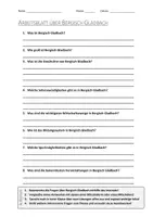Vorschau - Arbeitsblätter - AB mit Fragen zum Thema "Bergisch Gladbach" + Lösungsblatt - Deckblatt