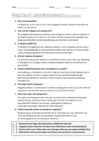 Vorschau - Arbeitsblätter - AB mit Fragen zum Thema "Bergmann" + Lösungsblatt - Seite 1