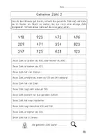 Vorschau - Arbeitsblätter - Geheime Zahl Zahlenraum 1000 - Seite 3