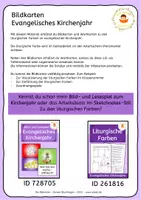 Vorschau - Bildkarten - Evangelisches Kirchenjahr: Liturgische Farben - Bildkarten - Seite 1