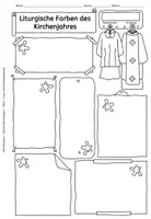Vorschau - Arbeitsblätter - Liturgische Farben des Kirchenjahres (katholisch) im Sketchnotes-Stil - Seite 2