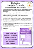 Vorschau - Bildkarten - Katholisches Kirchenjahr: Liturgische Farben - Bildkarten - Seite 1