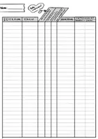 Vorschau - Arbeitsblätter - Liste für vergessene Materialien und Hausaufgaben - für den Schülerplaner - Seite 1