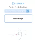 Vorschau - Arbeitsblätter - Konvexspiegel - Physik 7. - 10. Klasse - Deckblatt