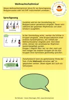 Vorschau - Arbeitsblätter - Kleines Weihnachtsrhythmical für Sprechgesang, Bodypercussion oder Orff-Instrumente - Seite 1