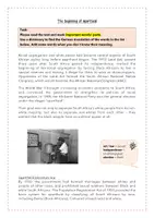 Vorschau - Stundenentwürfe - "Apartheid in South Africa"/ Powerpoint-P. + Arbeitsblätter - Deckblatt