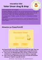 Vorschau - Präsentationen/Tafelbilder - Vater Unser - Textpuzzle für die interaktive Tafel - Seite 1