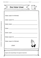 Vorschau - Arbeitsblätter - Kreatives Schreiben zum Vater Unser - Seite 2