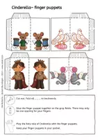 Vorschau - Mal- und Bastelvorlagen - Finger puppets: Cinderella - Seite 3