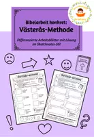 Vorschau - Arbeitsblätter - Die Västeras-Methode: Wachsendes Paket zur Bibelidee Nr. 8 - Deckblatt
