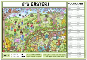 Vorschau - Arbeitsblätter - IT'S EASTER! - Wimmelbild + Aufgaben (Englisch 3.-5. Schulstufe) - Seite 3