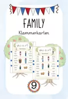 Vorschau - Arbeitsblätter - Family Wortschatzerweiterung Klammerkarten - Deckblatt