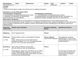 Vorschau - Stundenentwürfe - Zahlwortreihe bis 20 und darüber - Seite 1