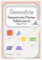 Vorschau - Poster - Geometrische Formen Tafelmaterial Klasse 1 & 2 - Deckblatt