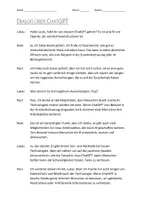 Vorschau - Arbeitsblätter - Arbeitsblätter mit Dialog zum Thema "ChatGPT" - Deckblatt