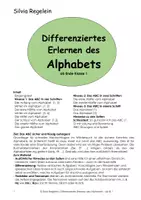 Vorschau - Stundenentwürfe - Differenziertes Erlernen des Alphabets - Probeseite - Deckblatt
