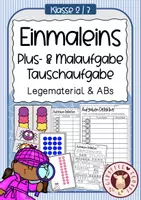 Vorschau - Unterrichtsreihen - EINMALEINS - Plus- & Malaufgaben - Tauschaufgaben - Deckblatt