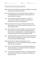 Vorschau - Arbeitsblätter - Arbeitsblätter mit Dialog zum Thema "Auswandern" - Deckblatt