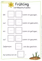 Vorschau - Stundenentwürfe - Frühlingsgedicht - Material für intensive Auseinandersetzung - Seite 3