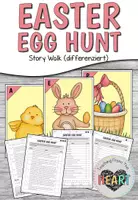 Vorschau - Arbeitsblätter - Easter Egg Hunt - Story Walk (differenziert) - Deckblatt