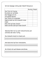 Vorschau - Arbeitsblätter - Lesen und verstehen mit Pirat Kalle - Seite 3