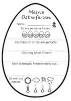 Vorschau - Arbeitsblätter - Steckbrief Osterferien - Arbeitsblatt für Schreibanlässe (Steckbrief Ostern) - Seite 2