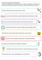 Vorschau - Arbeitsblätter - Satzgliedbestimmung Ostern - Deckblatt