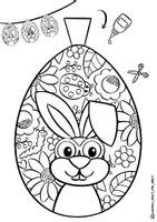 Vorschau - Mal- und Bastelvorlagen - Bastelvorlage "Ostereier-Girlande" Ostern Osterhase Klassenprojekt #osterbastelsale - Seite 1