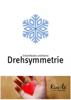 Vorschau - Arbeitsblätter - Drehsymmetrie zu Weihnachten / im Advent / im Winter - Deckblatt