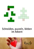 Vorschau - Arbeitsblätter - Schneiden, puzzeln, kleben im Advent und zu Weihnachten - Deckblatt