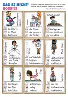 Aperçu - Feuilles d'exercices - Sag es nicht! Hobbies Deutsch Spiel jeu allemand - Page 2