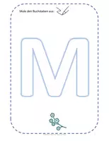 Vorschau - Arbeitsblätter - Großbuchstabe M schreiben lernen - Deckblatt
